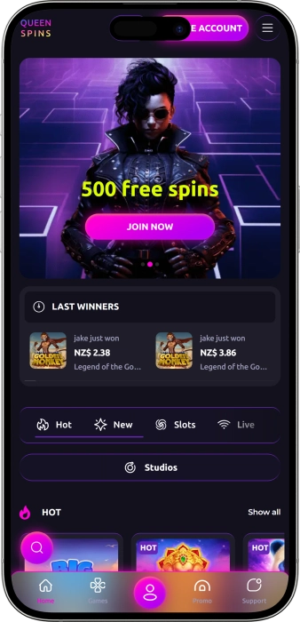 Queenspins App